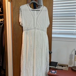 White wedding style dress XL from Amazon